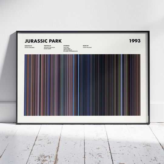 Jurassic Park Poster, Jurassic Park Print, Jurassic Park Movie Poster, Jurassic Park Wall Art, Jurassic Park Colors