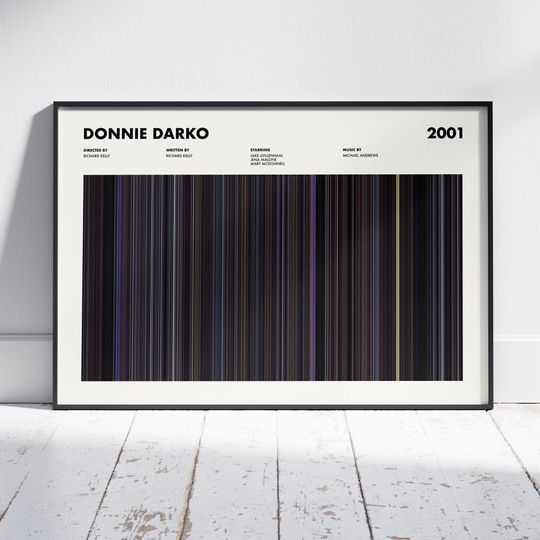 Donnie Darko Poster, Donnie Darko Print, Donnie Darko Movie Poster, Donnie Darko Wall Art, Donnie Darko Colors