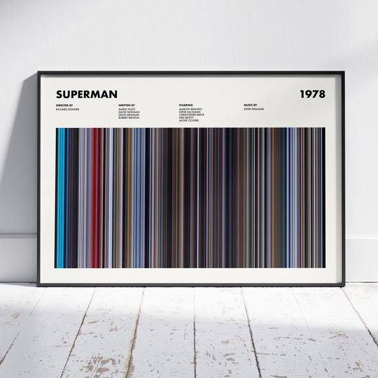 Superman Poster, Superman Print, Superman Movie Poster, Superman Wall Art, Superman Colors