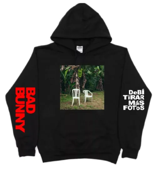 Bad Bunny DeBI TiRAR MaS FOToS cOVER  Hoodie Pullover S-5Xl New 2025