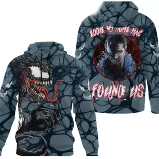 Venom Eddie My Home Has Found Us 3D Hoodie