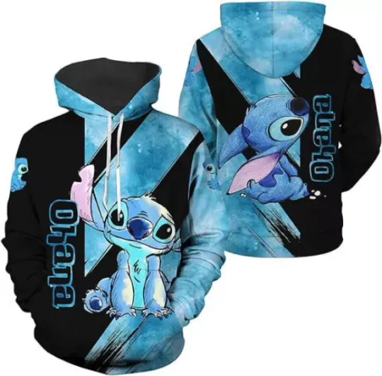 Stitch Ohana 3D Hoodie