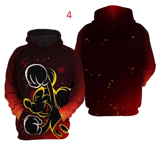 Mickey Mouse Men Oversize Hoodie Disney 3D Hoodie