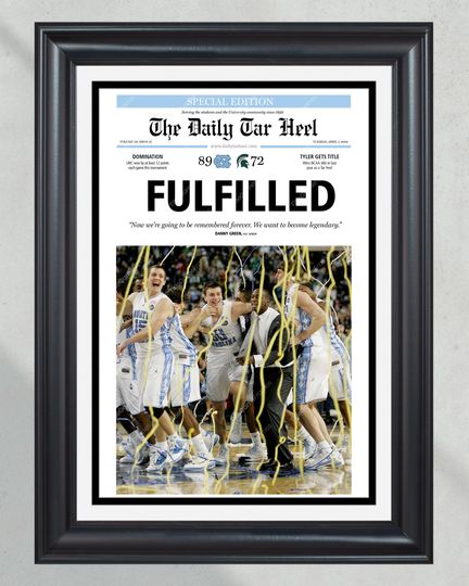 2009 North Carolina Tar Heels NCAA College Basketball Champions (NO FRAMED) Poster