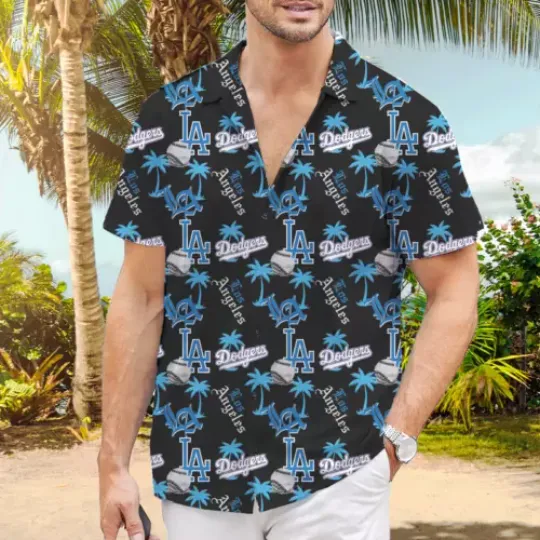 l a dodgers team hawaiian shirt 2024 world series collection hawaiian shirt