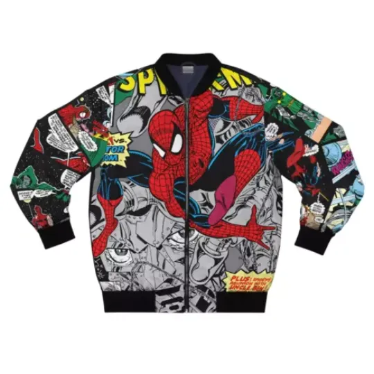 We Are Never Too Old For Spider Man Superhero Lovers Father's Day Bomber Jacket!