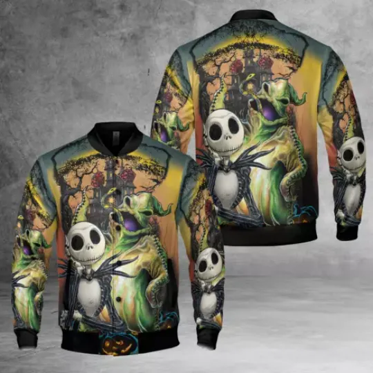 Oogie Boogie Vs Jack Skellington Nightmare Before Christmas Character Jacket