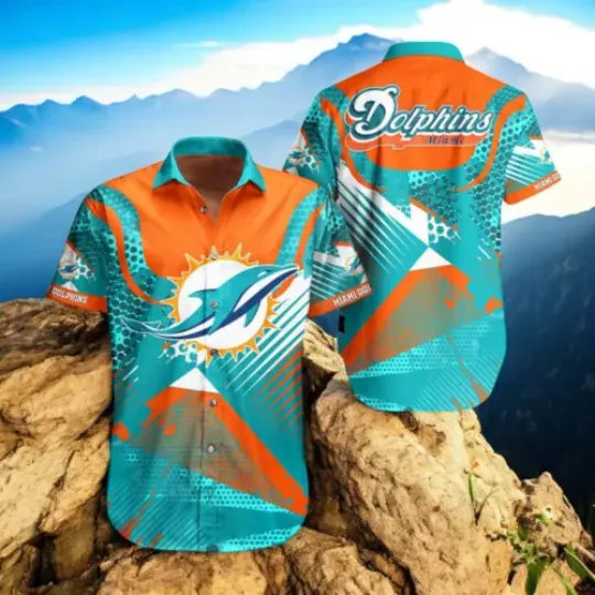 Miami Dolphins Hawaiian Shirt Unique Design Hawaiian Print Shirt