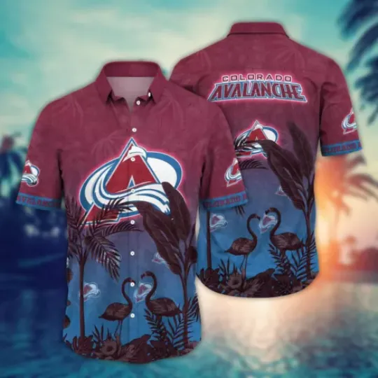 Colorado Avalanche NHL Hawaiian Shirt Barbecuestime Aloha Shirt