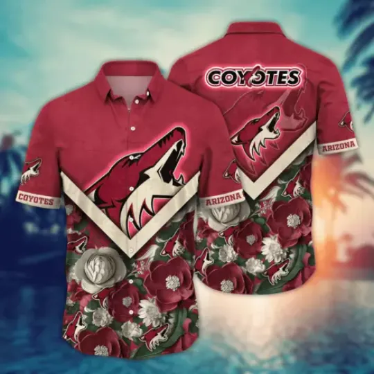 Arizonna Coyotes NHL Hawaiian Shirt Custom Tan Lines Aloha Shirt