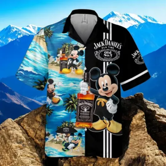 J Daniel Mickey Mouse Disney Hawaiian Shirt