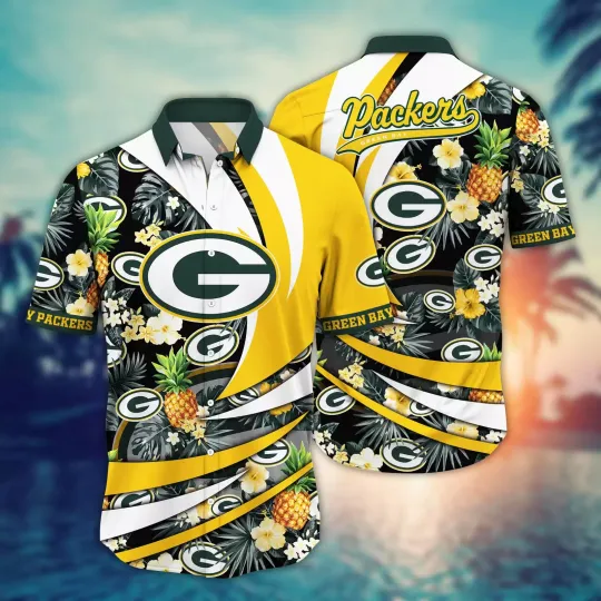 Green Bay Packers Hawaiian Shirt Coconut Water Qualifying Match Shirts
