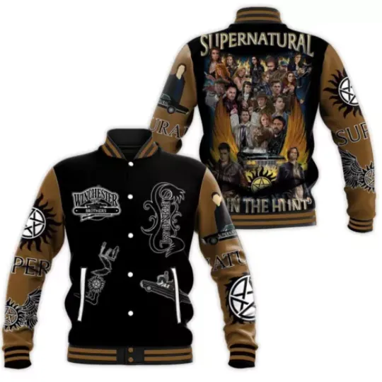 Supernatural Baseball Jacket, Winchester Brothers Baseball Jacket