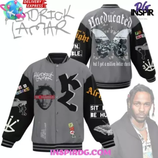 Kendrick Lamar Uneducated Million Dollar Baseball Jacket