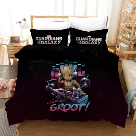 Guardians of the Galaxy Groot Funny Full Bedding Set