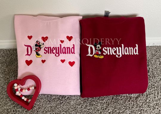 Couple Matching Disney Sweaters, Sweethearts Nite Sweater, Disney valentines couple  sweatshirt, sweethearts nite matching couple sweater