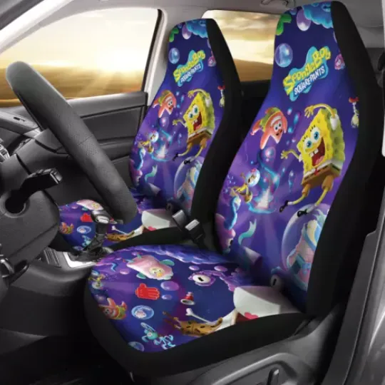 Spongebob Squarepants Car Seat Covers Cartoon For Fans