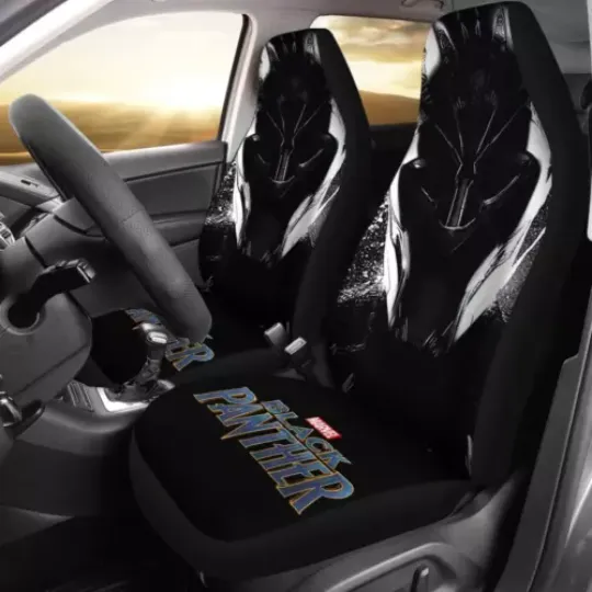 Black Panther Car Seat Covers, Gift Idea For Fans