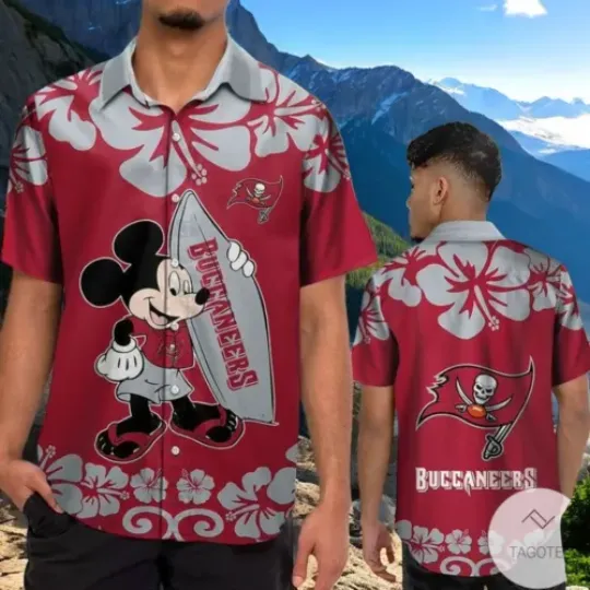 Tampa Bay Buccaneers Mickey Mouse Hawaiian Shirt