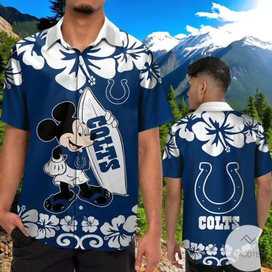 Indianapolis Colts Mickey Mouse Hawaiian Shirt