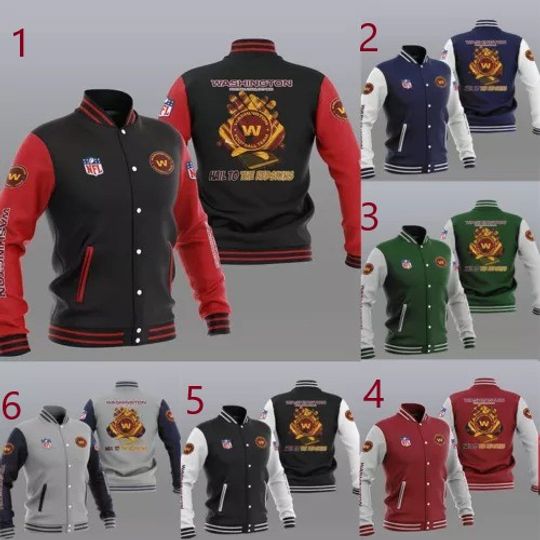 Washington Commanders Baseball Jacket, Gift For Football Lover