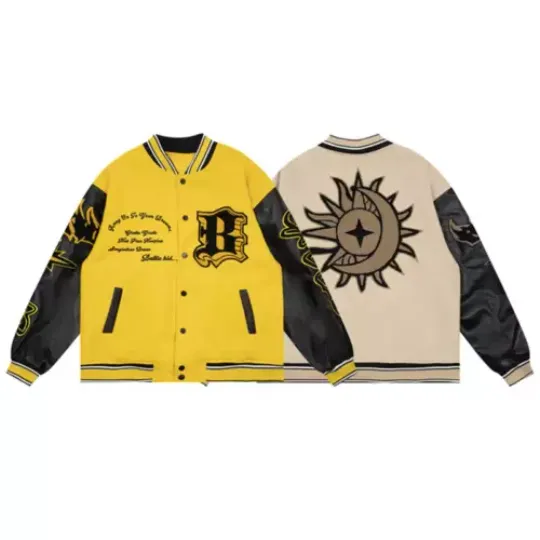 Sun-Moon Baseball Jacket