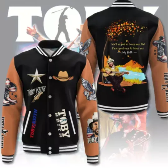 Toby Keith Music Baseball Jacket For Fan