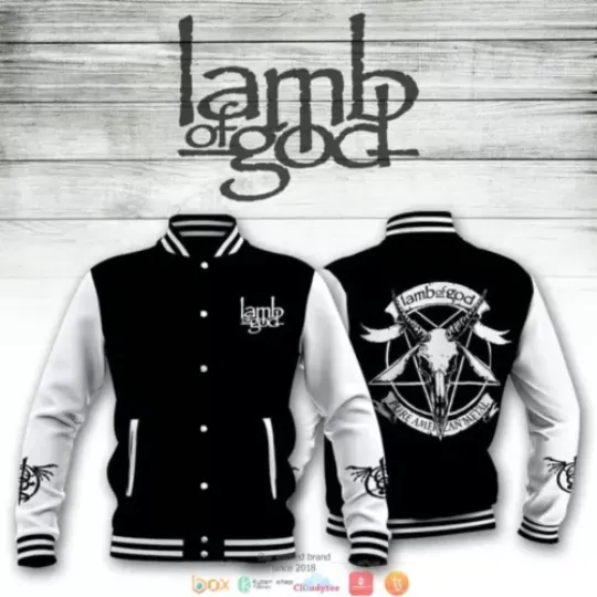Lamb of God Pure American Metal Baseball Jacket