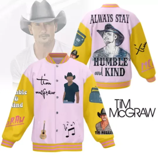 Tim McGraw New Baseball Jacket For Fan