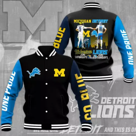 Michigan Wolverines Baseball Jacket For Fan