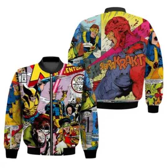 Wolverine X-Men Jacket, X Men Animated Series Bomber Jacket