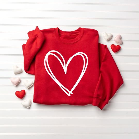 Valentines Day Sweatshirt, Heart Sweatshirt, Valentines Day Sweater For Women, Teachers Valentines Day, Cute Heart Sweater, Kindness Shirt