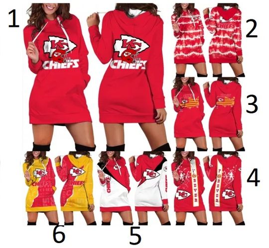 Kansas City Chiefs Hoodies Dress Dress