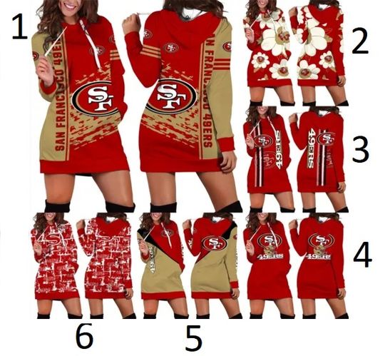 San Francisco 49ers Hoodies Dress Dress
