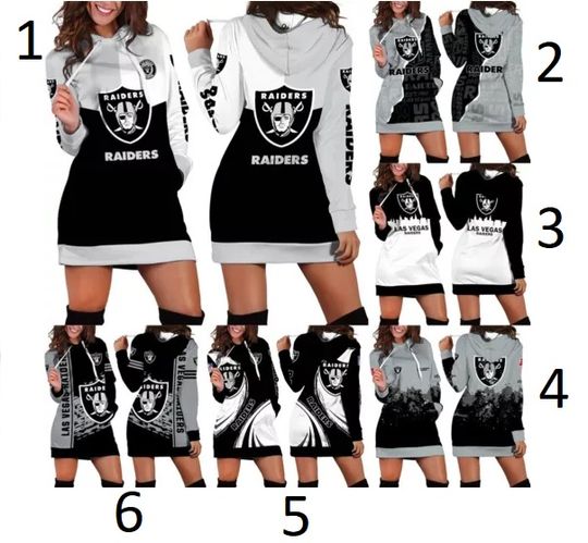 Las Vegas Raiders Hoodies Dress Dress