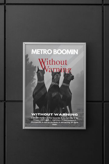 Metro Boomin | Metro Boomin poster | Metro Boomin Without Warning album| Without Warning poster| Poster | Wall art | Home decor | Wall decor