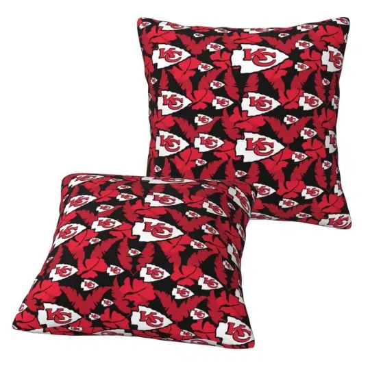 Kansas City Chiefs Throw Pillow, Gift For Football Lover