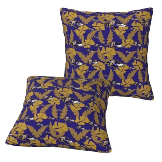 Baltimore Ravens Throw Pillow, Gift For Football Lover