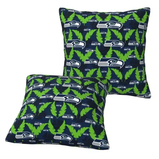 Seattle Seahawks Throw Pillow, Gift For Football Lover