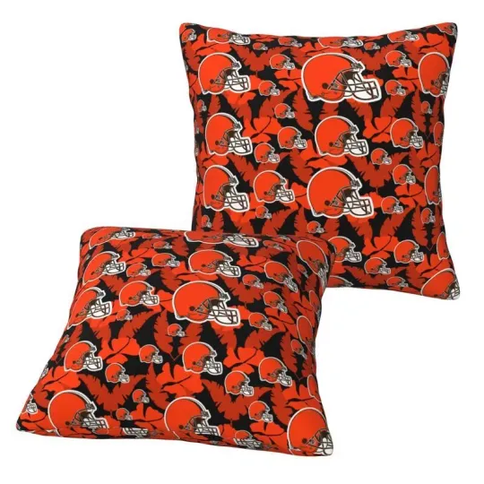 Cleveland Browns Throw Pillow, Gift For Football Lover