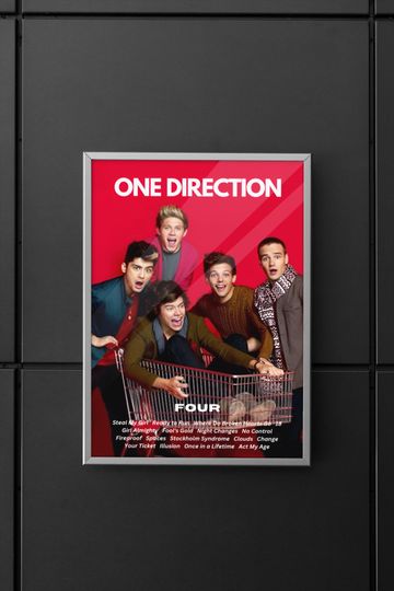 One Direction | One Direction Four album | One Direction Four album poster | Poster | Wall art | Home decor | Wall decor