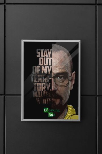 Breaking Bad | Breaking Bad poster | Walter White poster | Breaking Bad series poster | Poster | Wall art | Home decor | Wall decor