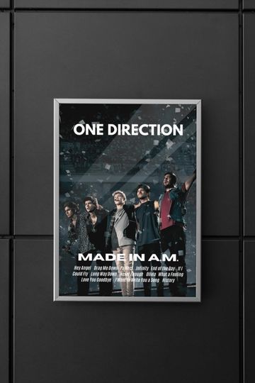 One Direction | One Direction Made in the A.M. album | Made in the A.M. poster | Poster | Wall art | Home decor | Wall decor