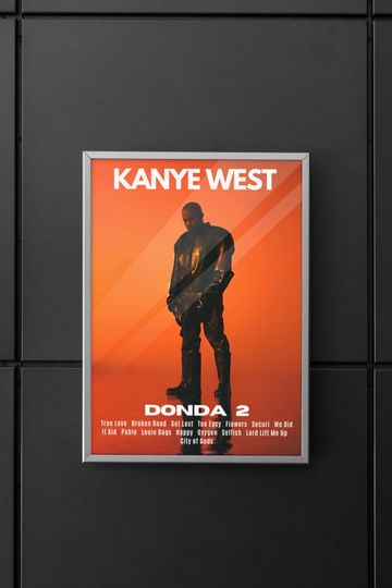 Kanye West | Kanye West poster | Kanye West Donda 2 album | Donda 2 poster | Poster | Wall art | Home decor | Wall decor
