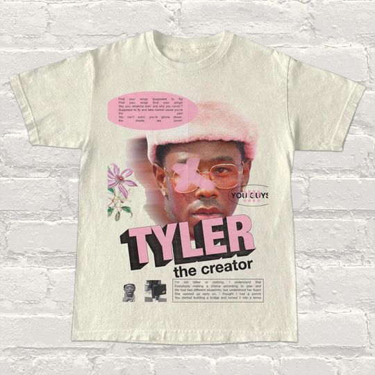 Tyler Fan T-Shirt  Flower Boy & Call Me If You Get Lost Inspired Design, Aesthetic Graphic Tee, Hip-Hop Streetwear, Odd Merch