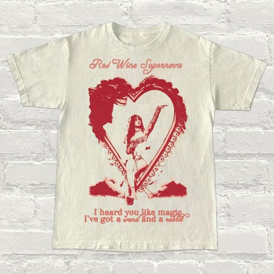 Discover Chappell Inspired T-Shirt: Retro Red Wine Supernova Graphic, Bold Artistic Apparel, Music Fans, Indie Style, Fashion, Unique Design