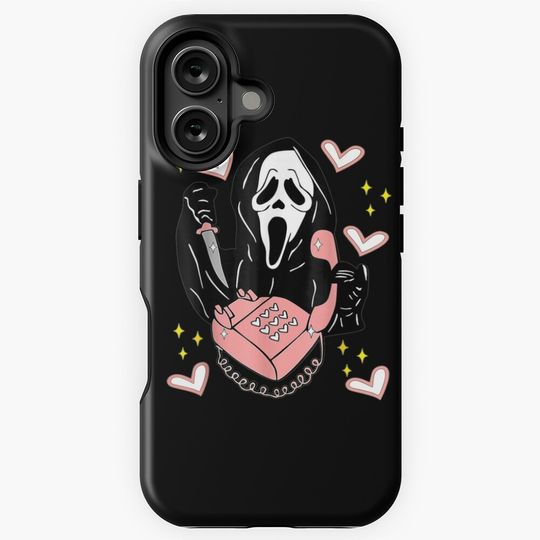 Ghostface Calling Halloween Funny, Scream You Hang Up, valentine day iPhone Case