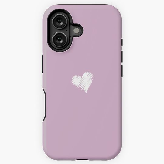 Lavender Heart Shape  iPhone Case