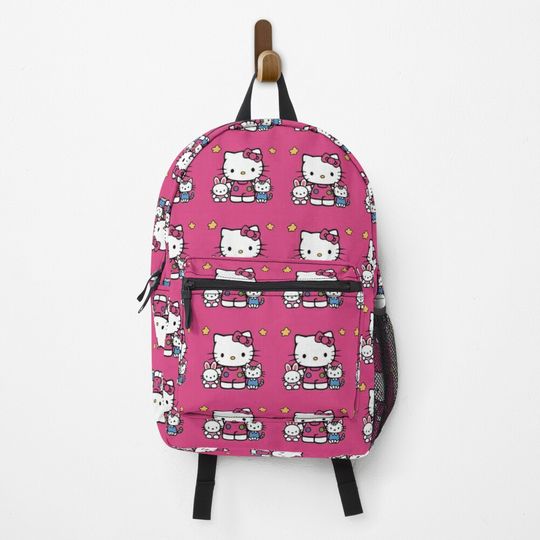 Cat and Bunny with Hello Kitty Backpack