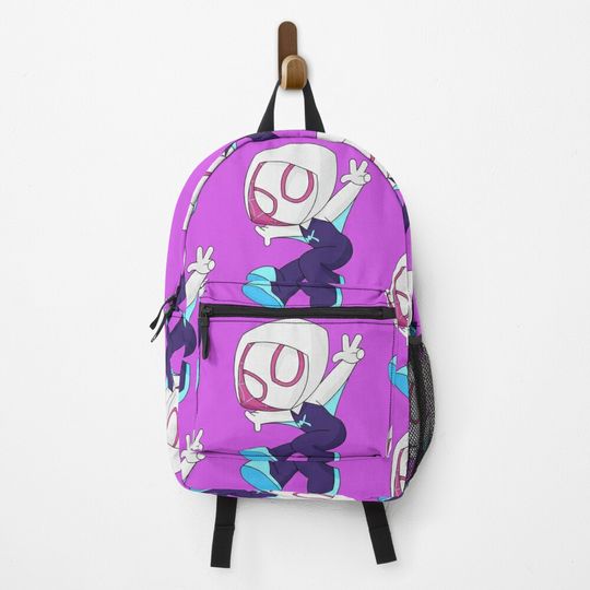 Ghost spider girl, cute baby spidey girl, grl pwr, cartoon ghost kids t-shirt  Backpack